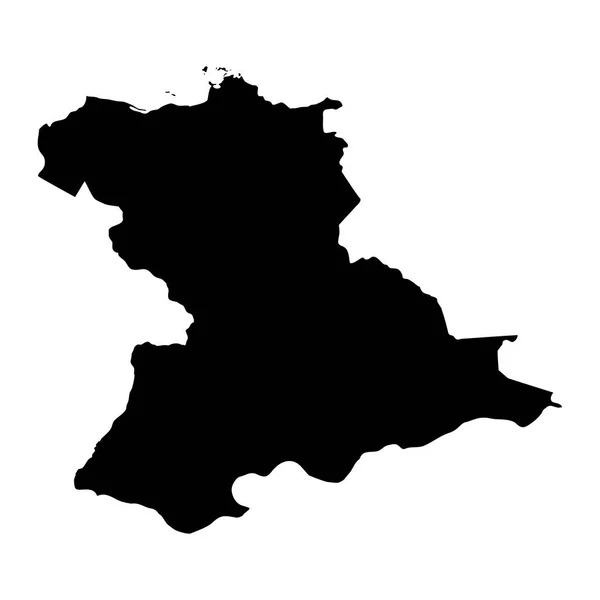 Anzoategui Eyalet Haritası Venezuela Nın Idari Bölümü — Stok Vektör