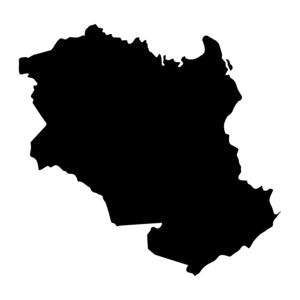 Мапа Штату Монагас Адміністративний Поділ Венесуели — стоковий вектор