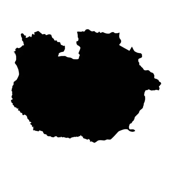 Guarico Eyalet Haritası Venezuela Idari Bölümü — Stok Vektör