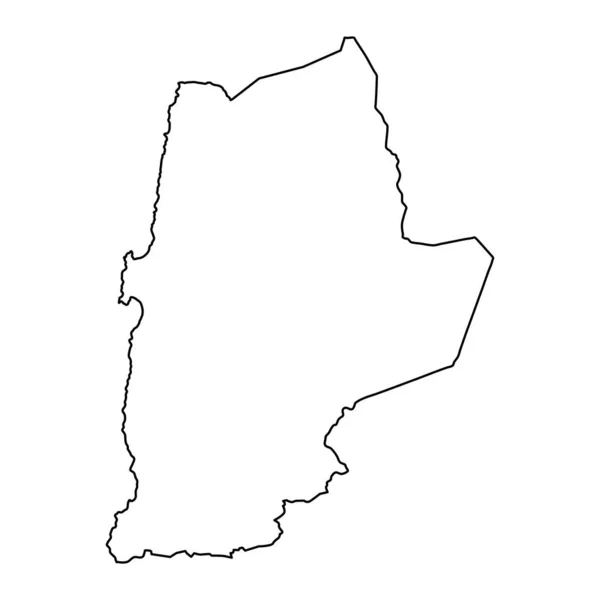 Karte Der Region Antofagasta Verwaltungseinheit Chiles — Stockvektor