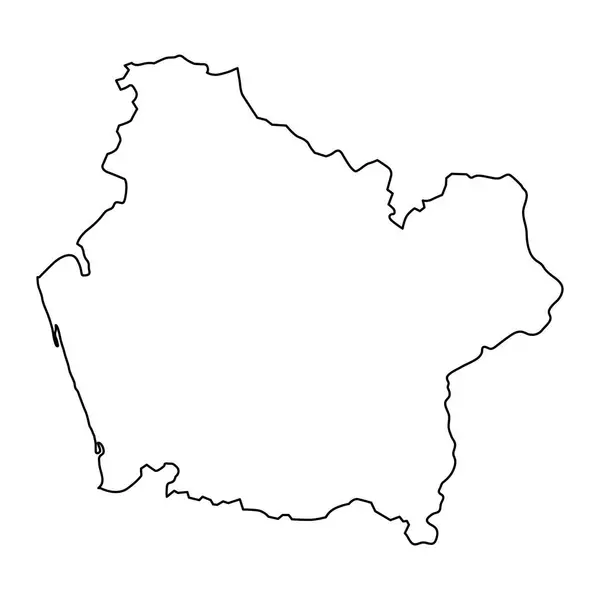 Carte Région Araucanie Division Administrative Chili — Image vectorielle