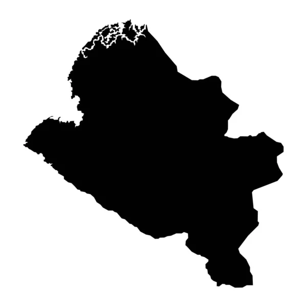 Plattegrond Narino Administratieve Indeling Van Colombia — Stockvector