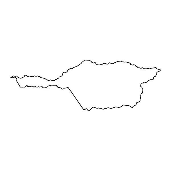 Ren Statskarta Venezuelas Administrativa Avdelning — Stock vektor
