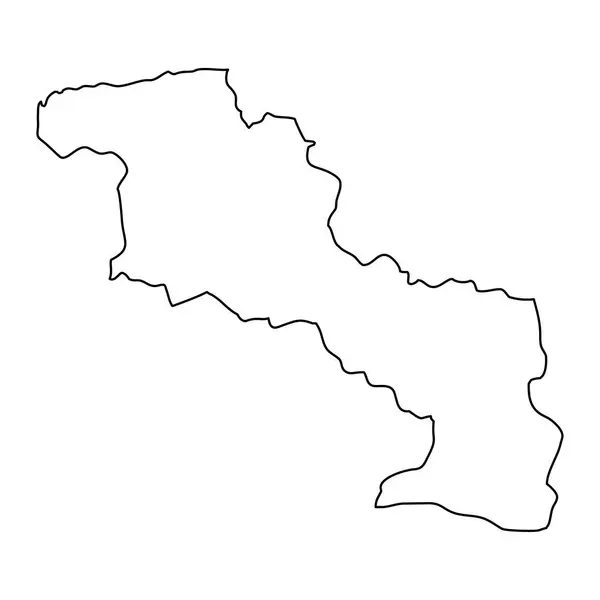 阿拉瓜州地图 委内瑞拉行政区划 — 图库矢量图片