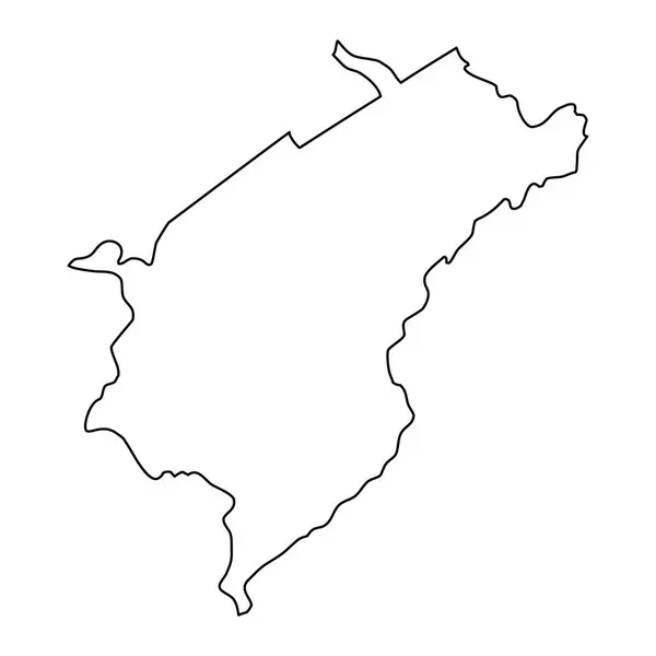 Merida State Map Administrative Division Venezuela — Stock Vector