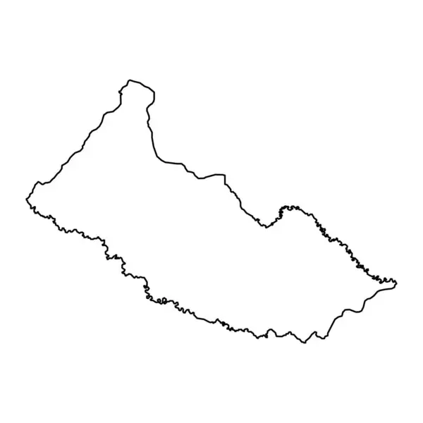 Caqueta省地图 哥伦比亚行政区划 — 图库矢量图片