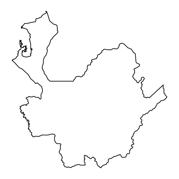 Karte Des Departamentos Antioquia Verwaltungsbezirk Von Kolumbien — Stockvektor