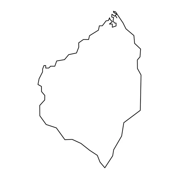 アトランティコ県地図 コロンビアの行政区画 — ストックベクタ