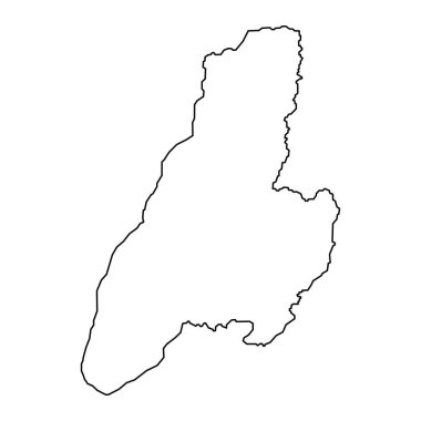 Tolima departmanı haritası, Kolombiya idari bölümü..