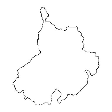 Santander departmanı haritası, Kolombiya idari bölümü..