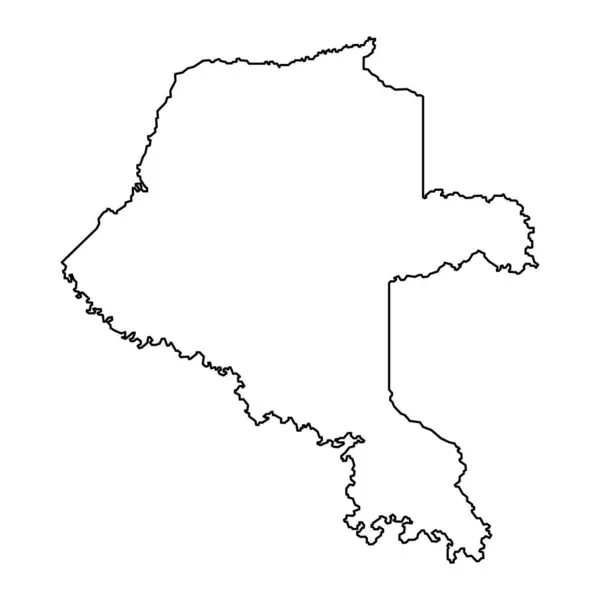 哥伦比亚行政区划Vaupes省地图 — 图库矢量图片