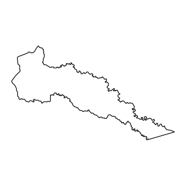 Χάρτης Διαμερισμάτων Putumayo Διοικητική Διαίρεση Της Κολομβίας — Διανυσματικό Αρχείο