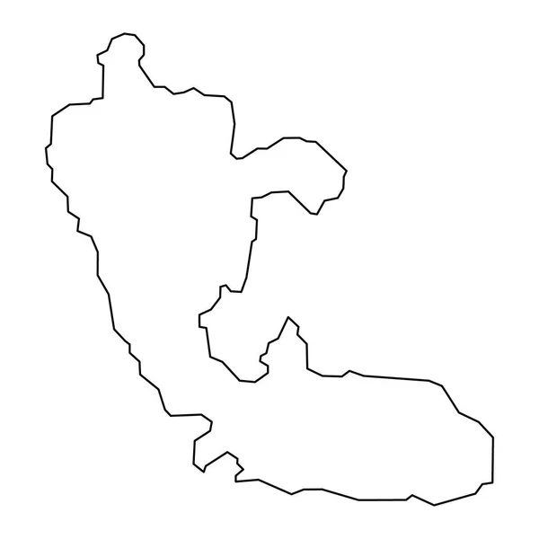 Risaralda省地图 哥伦比亚行政区划 — 图库矢量图片