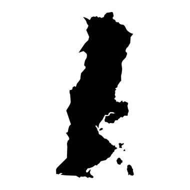 La Union haritası, El Salvador 'un idari bölümü..