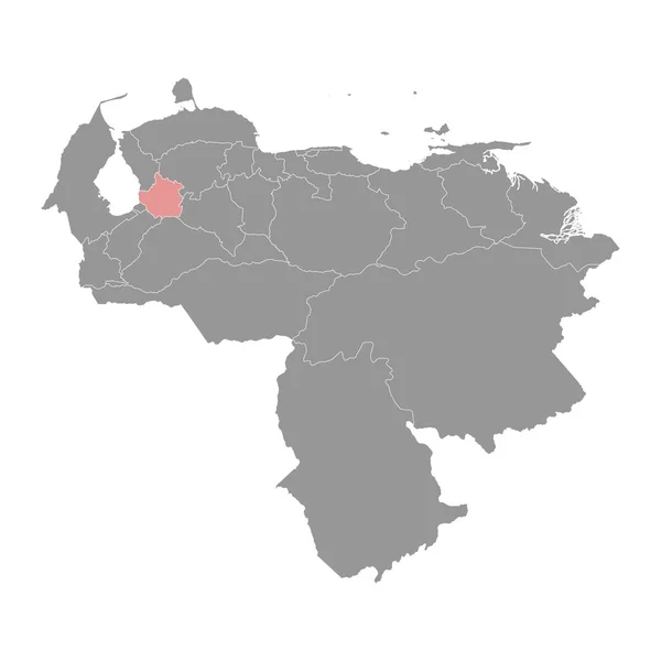 Trujillo Státní Mapa Administrativní Divize Venezuely — Stockový vektor
