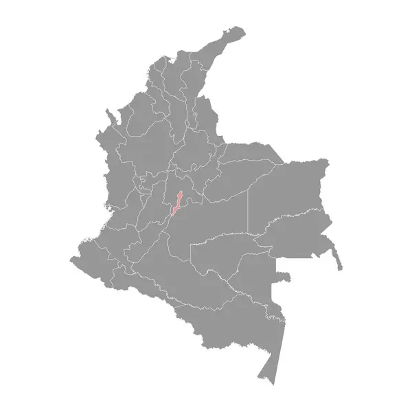 Karte Des Departamentos Bogota Verwaltungseinheit Kolumbiens — Stockvektor