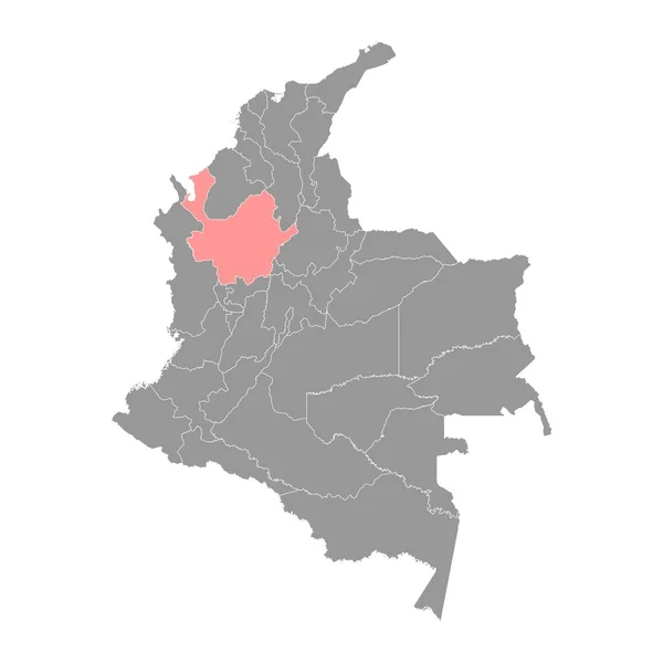 Antioquia Megye Térképe Kolumbia Közigazgatási Egysége — Stock Vector