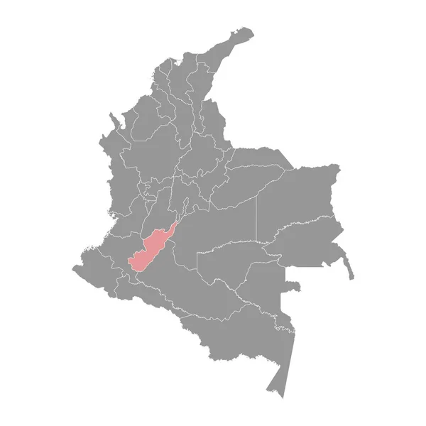 Karte Des Departamentos Huila Verwaltungseinheit Kolumbiens — Stockvektor