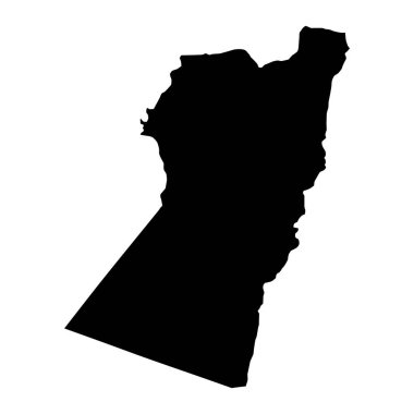 Nimruz eyalet haritası, Afganistan idari bölümü.