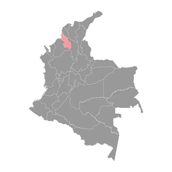 スクレ部門マップ コロンビアの行政部門 — ストックベクタ