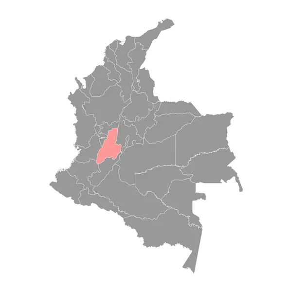 Karte Des Departamentos Tolima Verwaltungseinheit Kolumbiens — Stockvektor