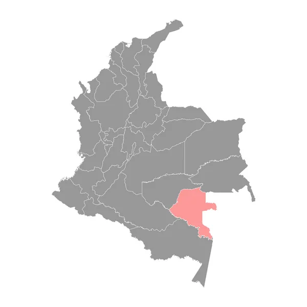 Vaupes Departamento Mapa División Administrativa Colombia — Archivo Imágenes Vectoriales