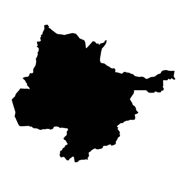 赫拉特省地图 阿富汗行政区划 — 图库矢量图片