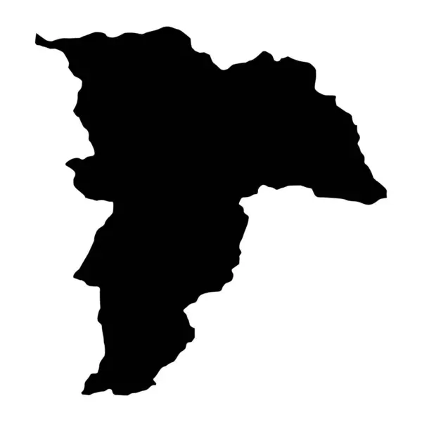 バルク県の地図 アフガニスタンの行政区画 — ストックベクタ
