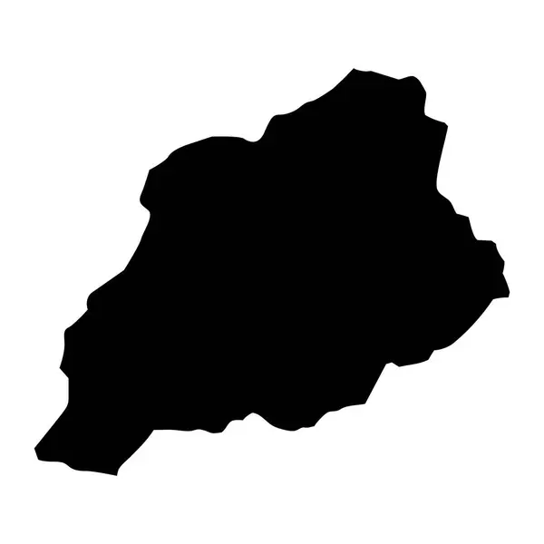 Karte Der Provinz Khost Verwaltungseinheit Afghanistans — Stockvektor