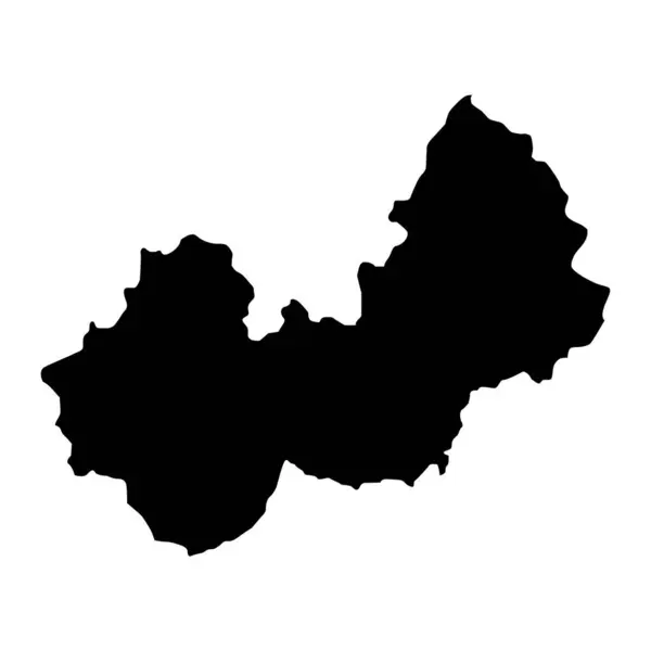 Karte Der Provinz Nuristan Verwaltungseinheit Afghanistans — Stockvektor