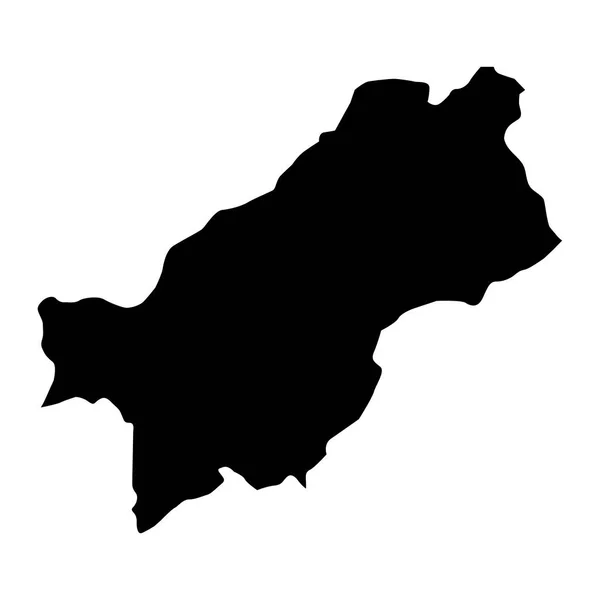 Karta Över Provinsen Paktia Afghanistans Administrativa Avdelning — Stock vektor