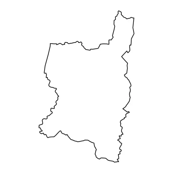 Карта Северного Округа Административное Деление Израиля — стоковый вектор