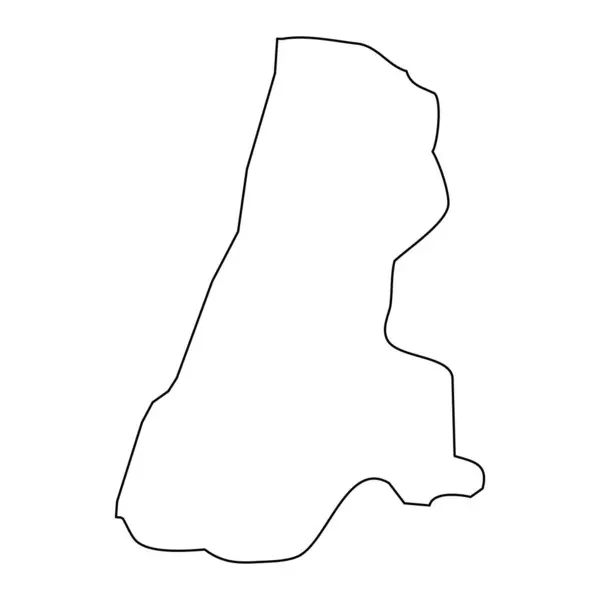 Тель Авівський Район Карта Адміністративний Поділ Ізраїлю — стоковий вектор