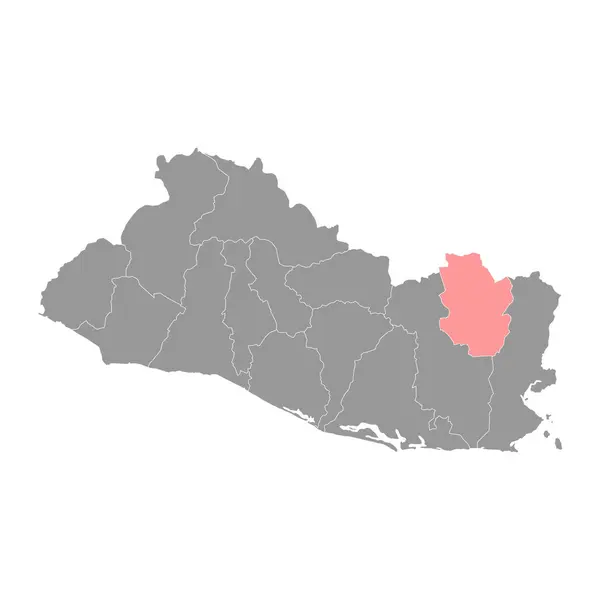 Карта Департаменту Морасан Адміністративний Поділ Сальвадору — стоковий вектор