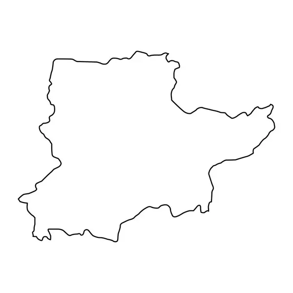 Karte Der Provinz Daykundi Verwaltungseinheit Afghanistans — Stockvektor