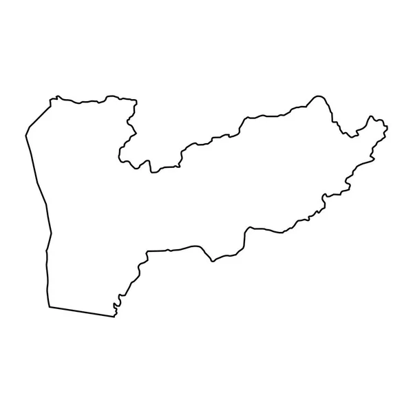 Farah Provincia Mapa División Administrativa Afganistán — Vector de stock