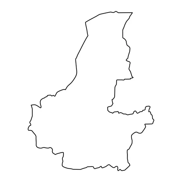 Faryabs Provinskarta Afghanistans Administrativa Avdelning — Stock vektor
