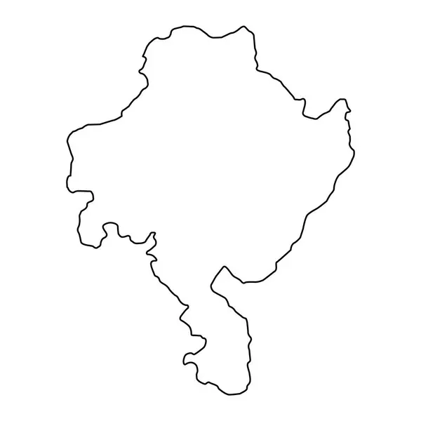 Karte Der Provinz Ghazni Verwaltungseinheit Afghanistans — Stockvektor