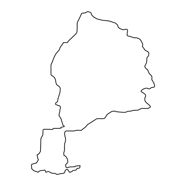 ジョージャン州の地図 アフガニスタンの行政区画 — ストックベクタ