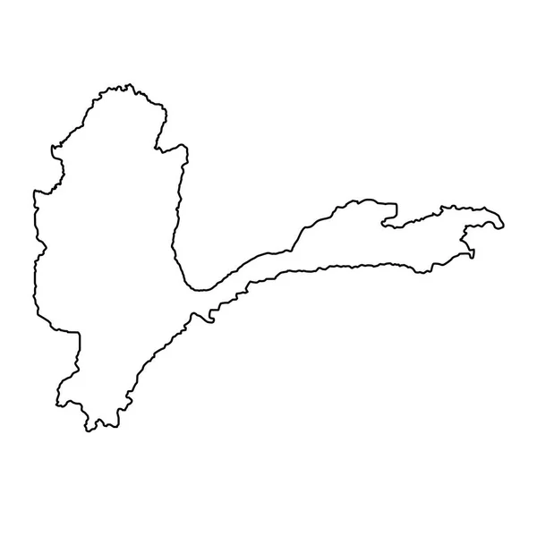 Carte Province Badakhshan Division Administrative Afghanistan — Image vectorielle