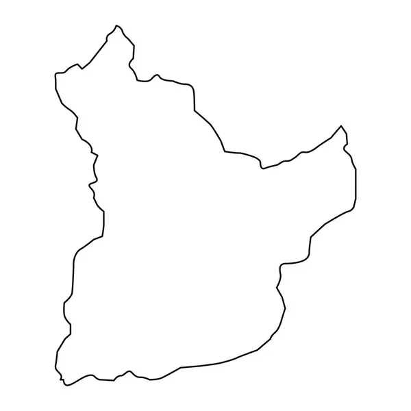 Karte Der Provinz Laghman Verwaltungseinheit Afghanistans — Stockvektor