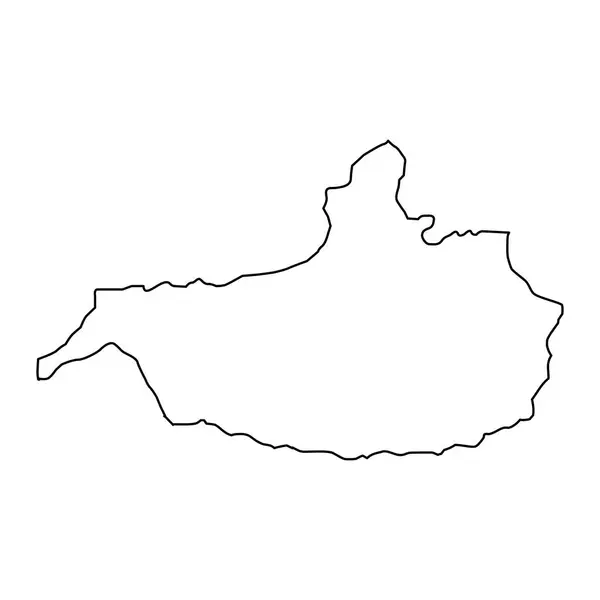 Province Nangarhar Carte Division Administrative Afghanistan — Image vectorielle