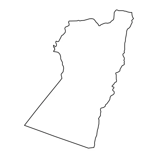 Karte Der Provinz Nimruz Verwaltungseinheit Afghanistans — Stockvektor