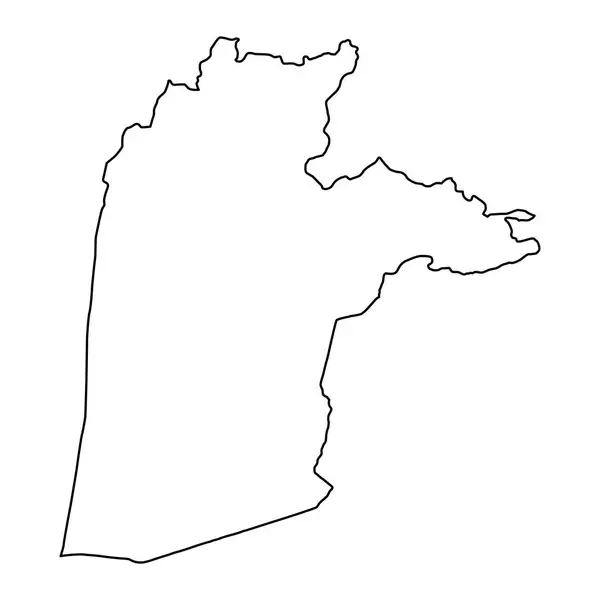 Kandahar Mapa Província Divisão Administrativa Afeganistão — Vetor de Stock