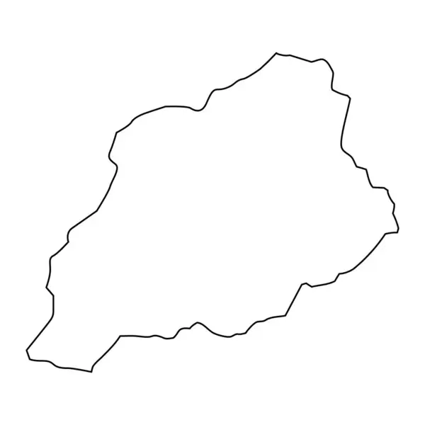 Карта Провинции Хост Административное Деление Афганистана — стоковый вектор