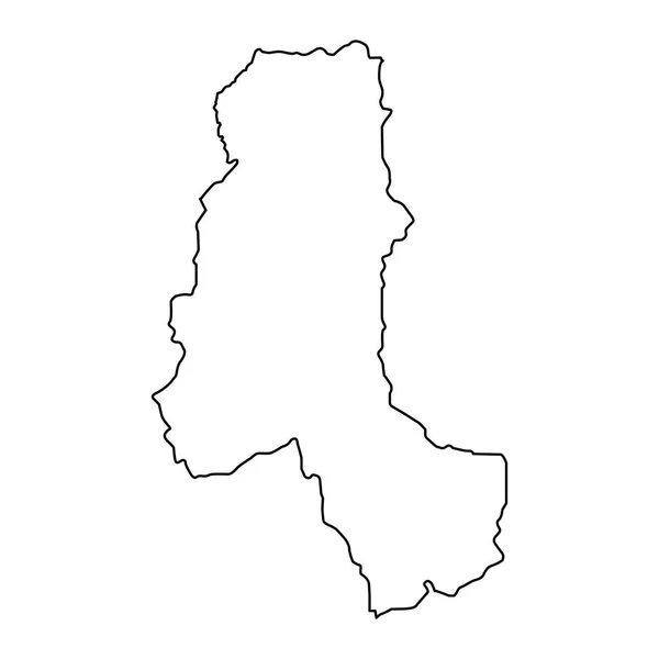 タハール県地図 アフガニスタンの行政区画 — ストックベクタ