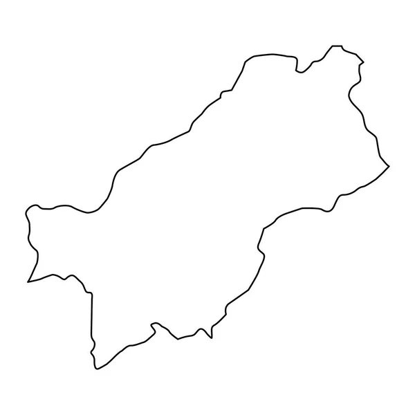 Mapa Prowincji Paktia Podział Administracyjny Afganistanu — Wektor stockowy