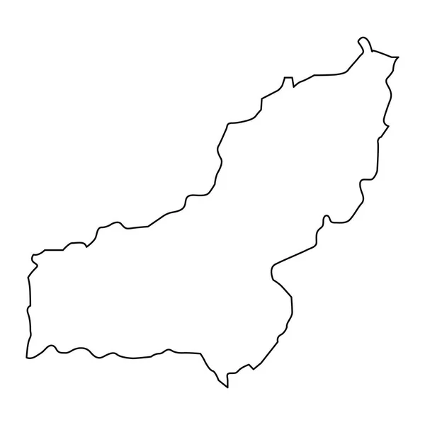 Karte Der Provinz Panjshir Verwaltungseinheit Afghanistans — Stockvektor