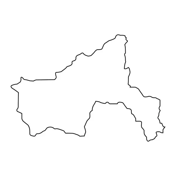 Karte Der Provinz Parwan Verwaltungseinheit Afghanistans — Stockvektor