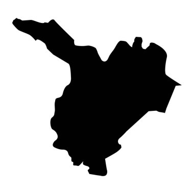 Samukh bölge haritası, Azerbaycan idari bölümü.